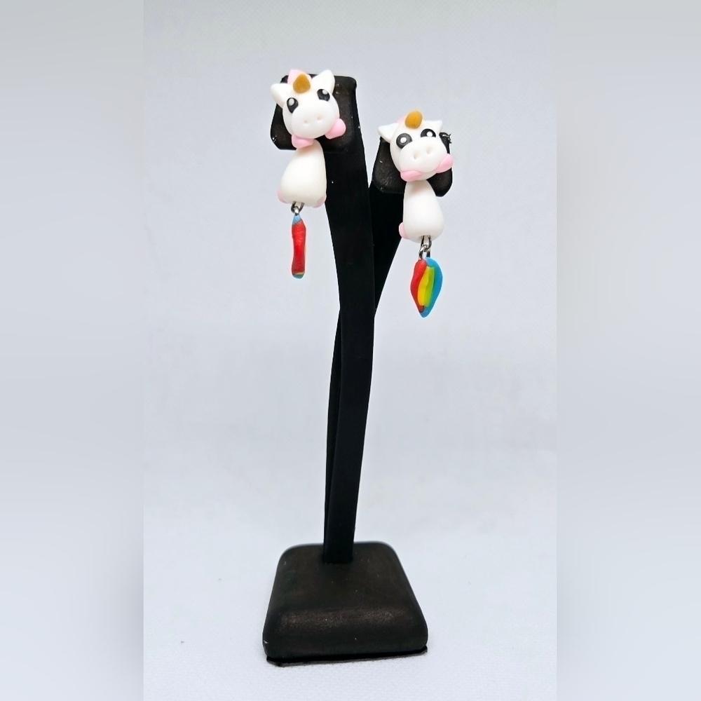 Unicorn Dangle Earrings - Picture 4 of 11